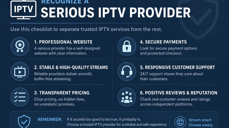 Serioesen IPTV Anbieter erkennen 2026